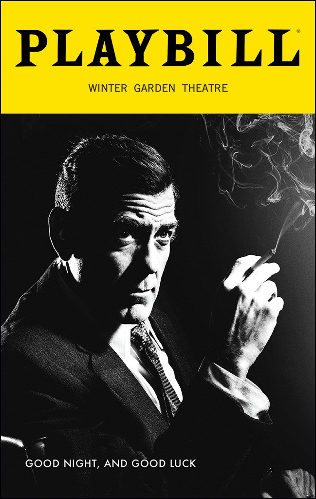 George Clooney on the Playbill for Good Night and Good Luck