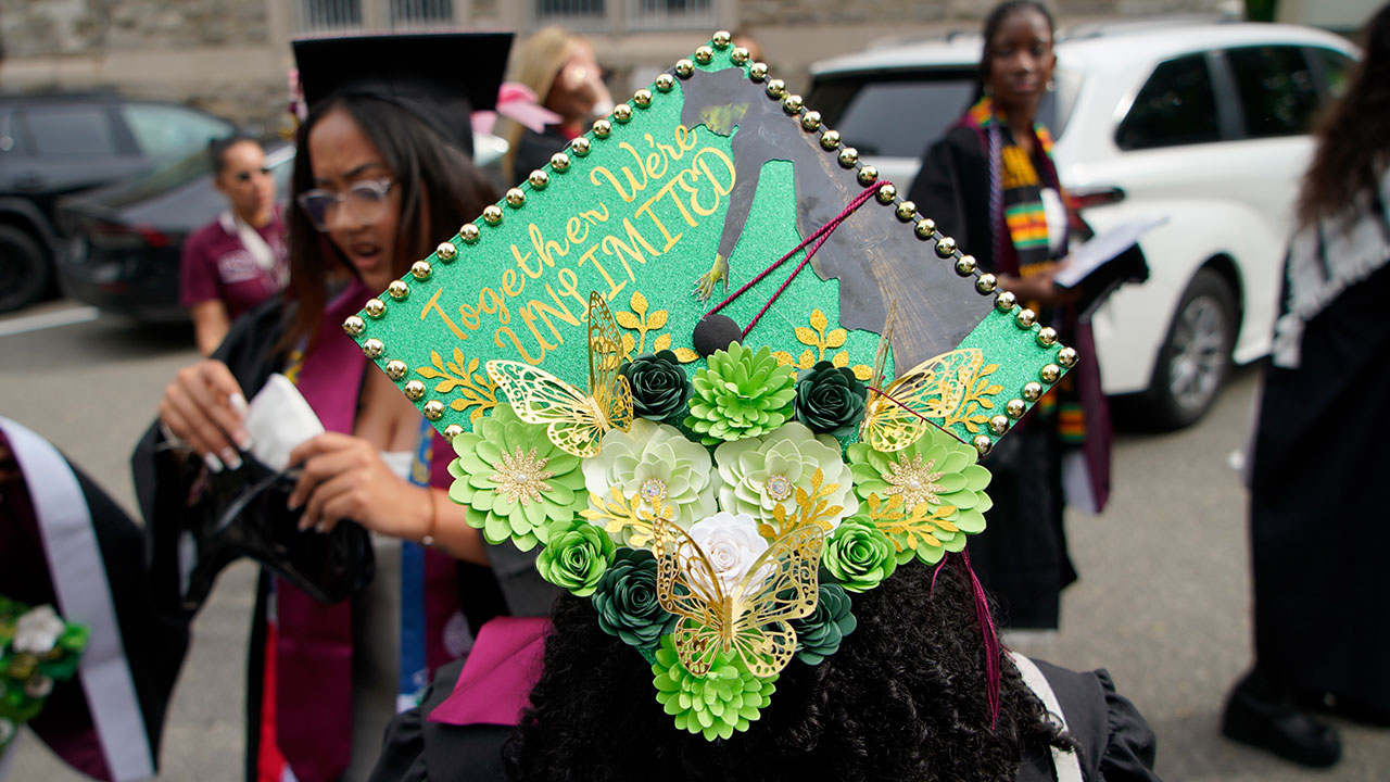 Graduate cap designs from 2025