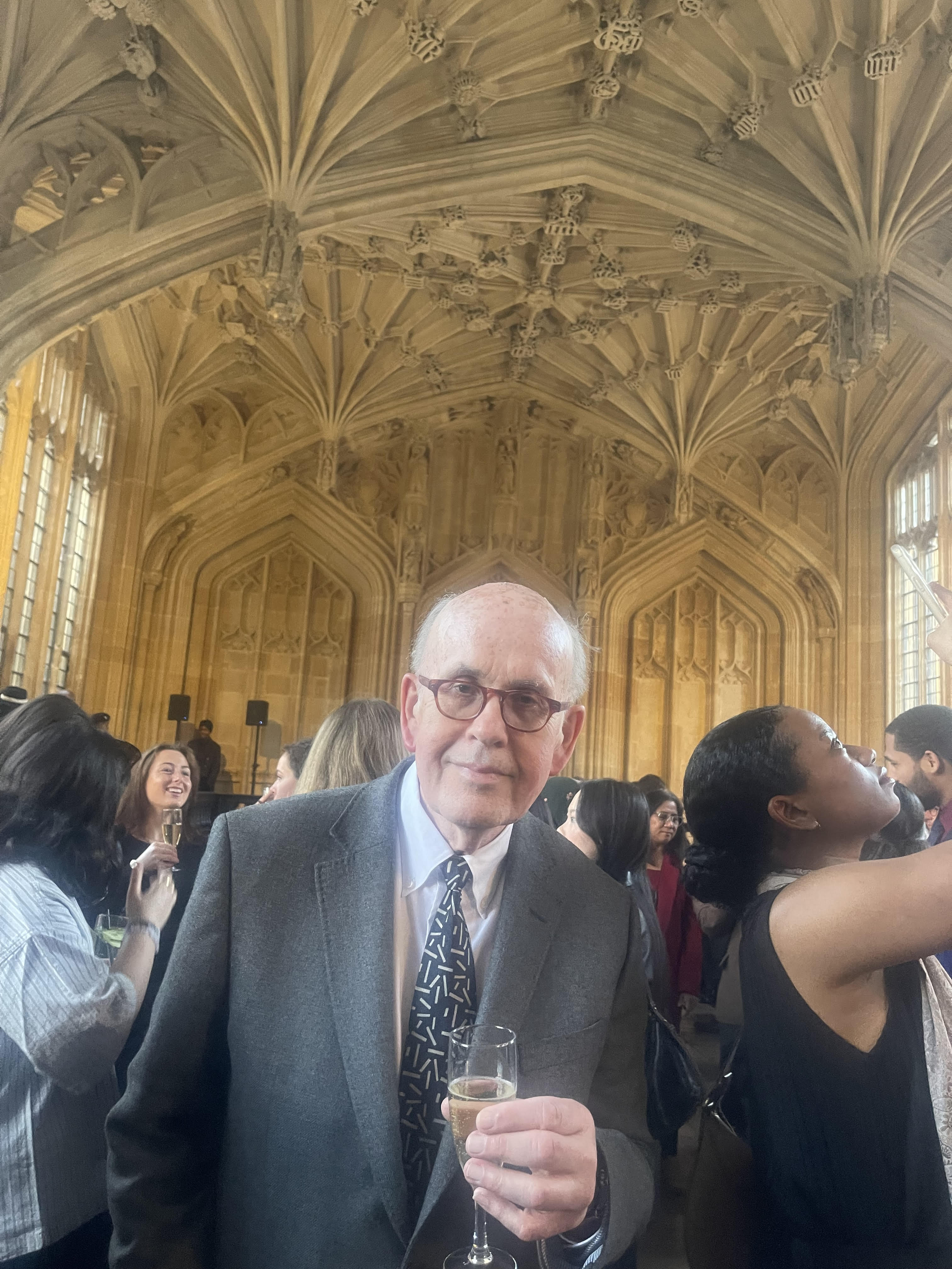 John Anette with architectural ceiling in background