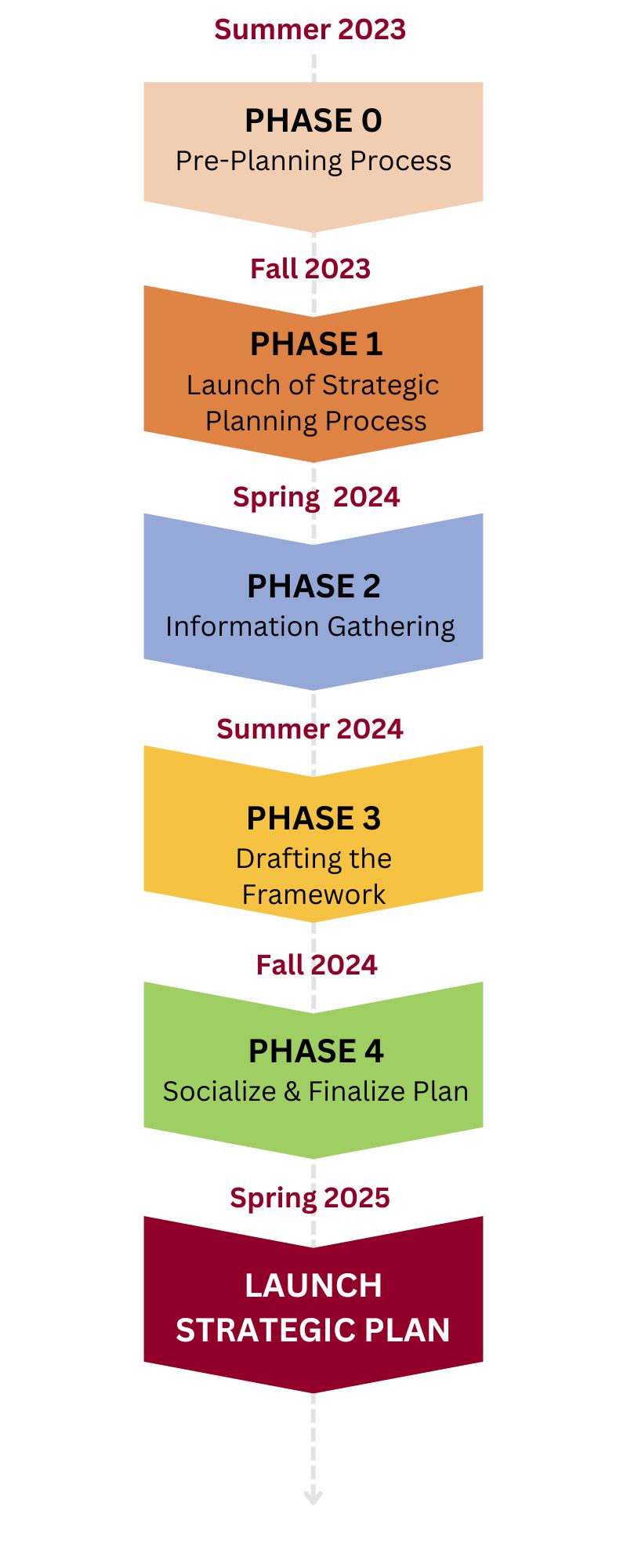 Phase Chart Infographic for Strategic Plan 2030