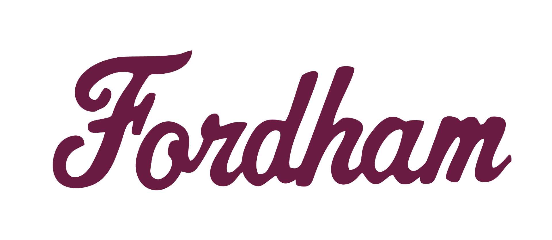 Fordham script logo