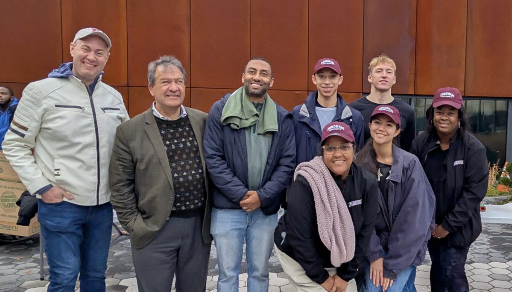 Senator Jamaal Bailey Rep George Latimer and Fordham students and staff