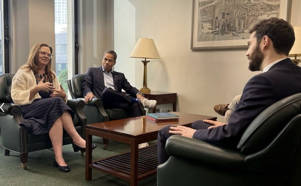 Tania Telow with Assembly Member Bores