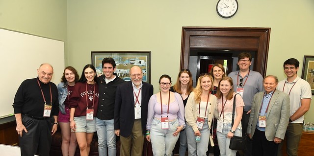 A group of Honors alumni at the cocktail reception