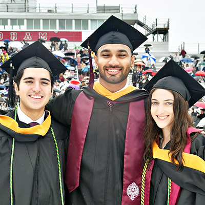 Smiling Students at Graduation