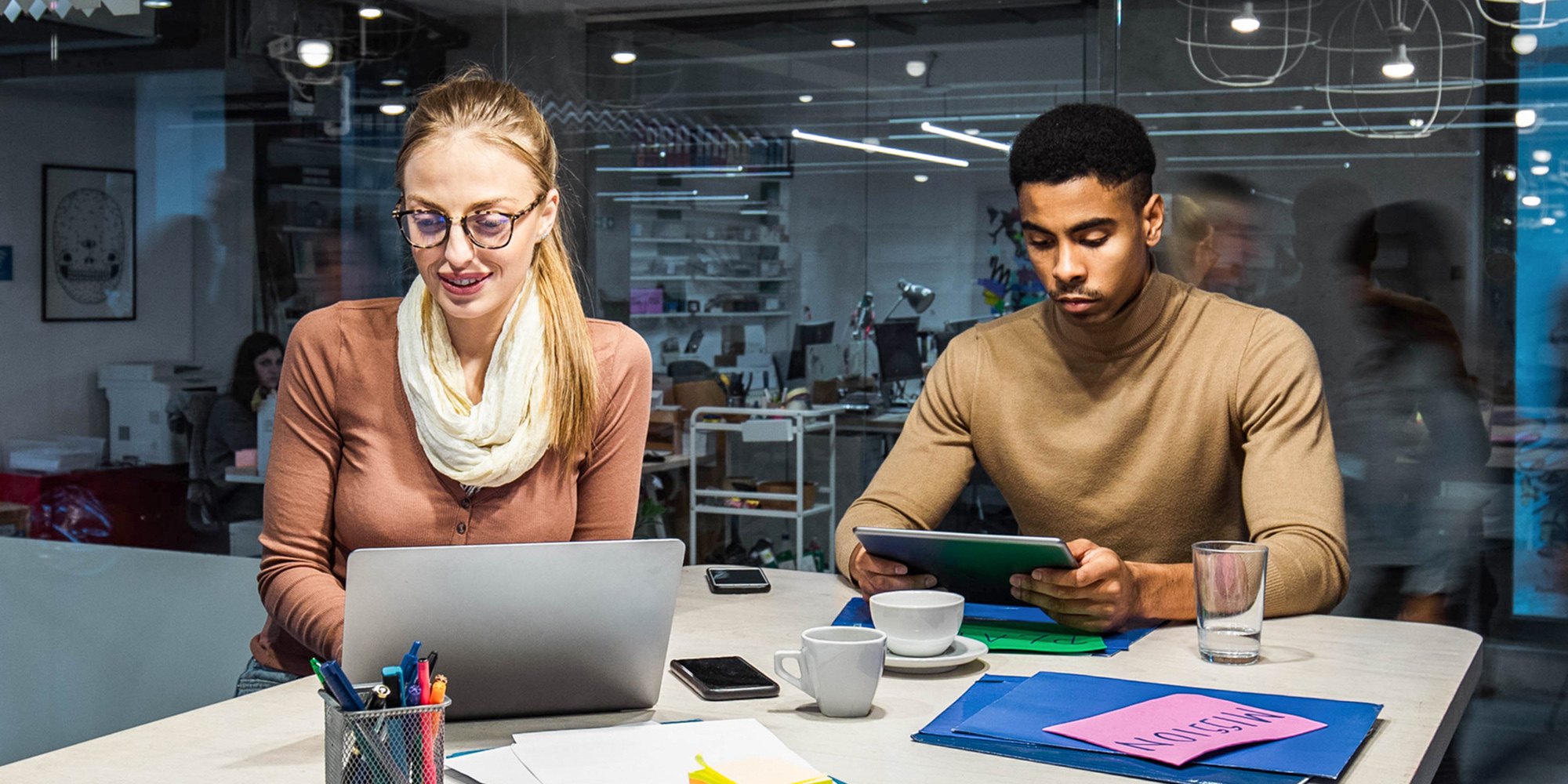 Young Professionals in Office